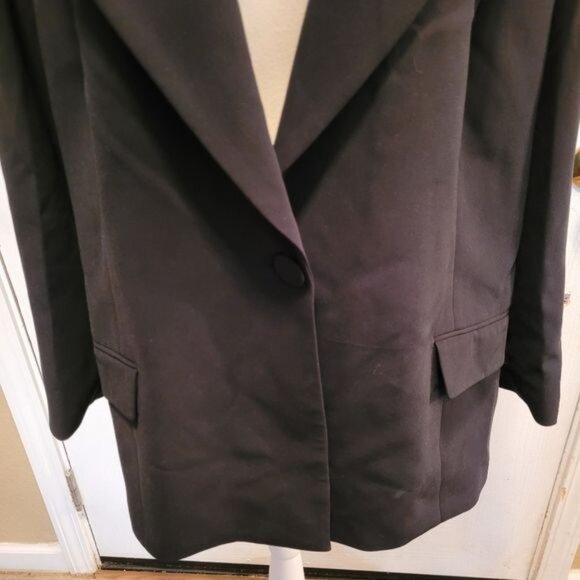 New Sergio Hudson jet black blazer Jacket career work size 3X 3XL - Picture 4 of 8